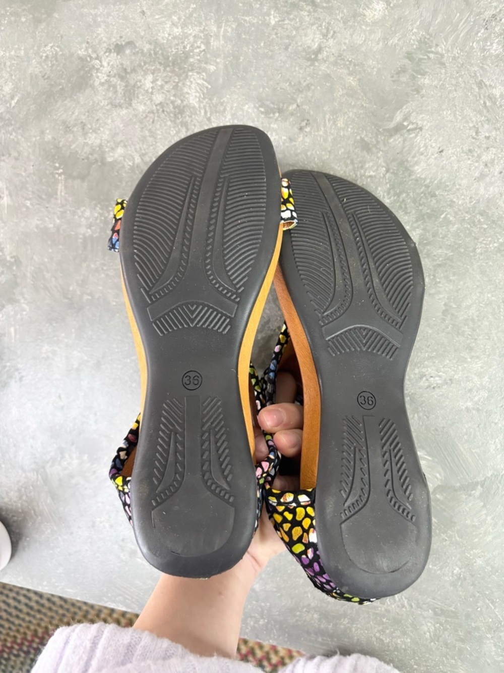 Embassy London downtown colorful sandals size EU 36 US 5-5.5 - Picture 9 of 10
